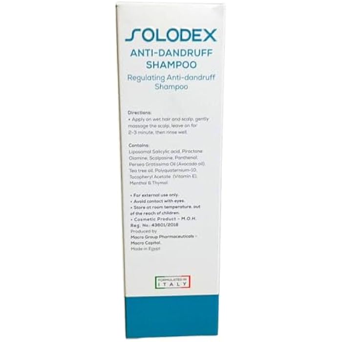 Solodex Anti-Dandruff Shampoo (200ml) - Sulfate Free Formula for Dandruff Control and Oily Scalp I by Al Shabrawini Pharmacy - Image 3